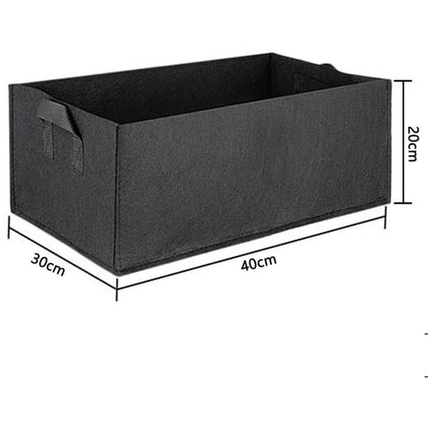 Växtodlingspåse Svart Liten 40x30x20cm 2st