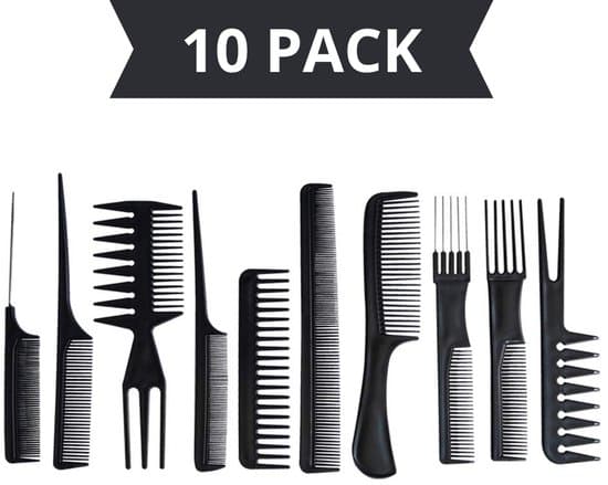 10-pack kamset svart bärbart