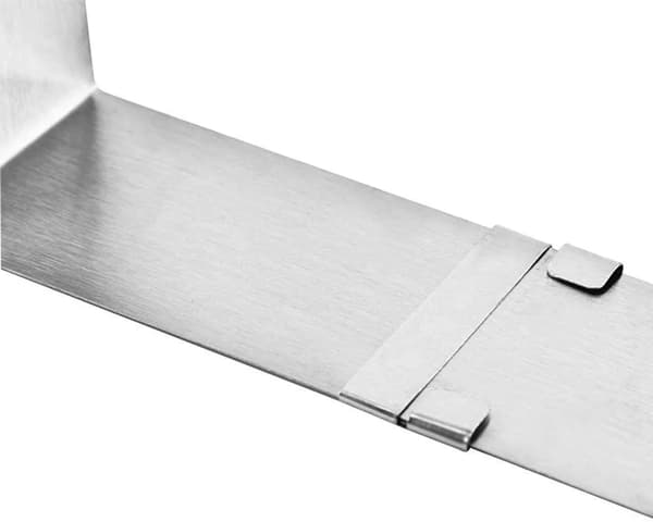 Justerbar kakering i rustfritt stål 10-18 cm H5 cm Mousse Bakeform 1 stk