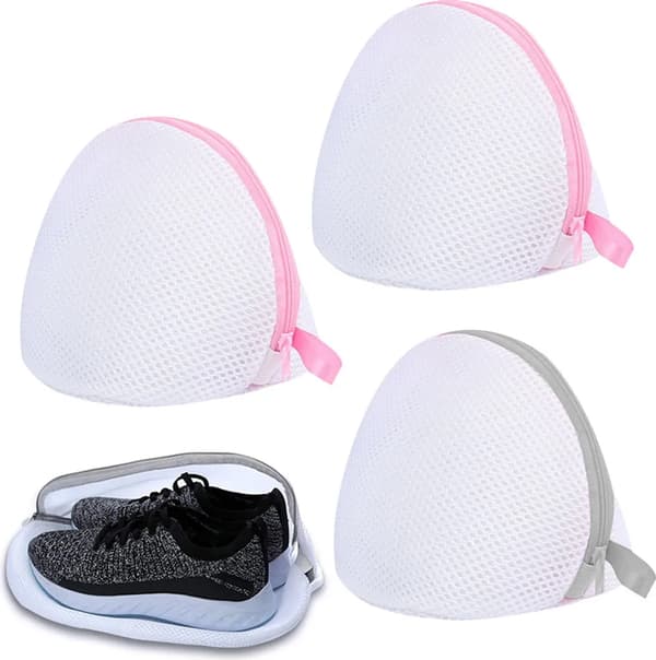 BH Tvättnätspåsar 4-pack Stil2 Polyester 15x17 cm 2 Lotus Triangel + 2 Grå