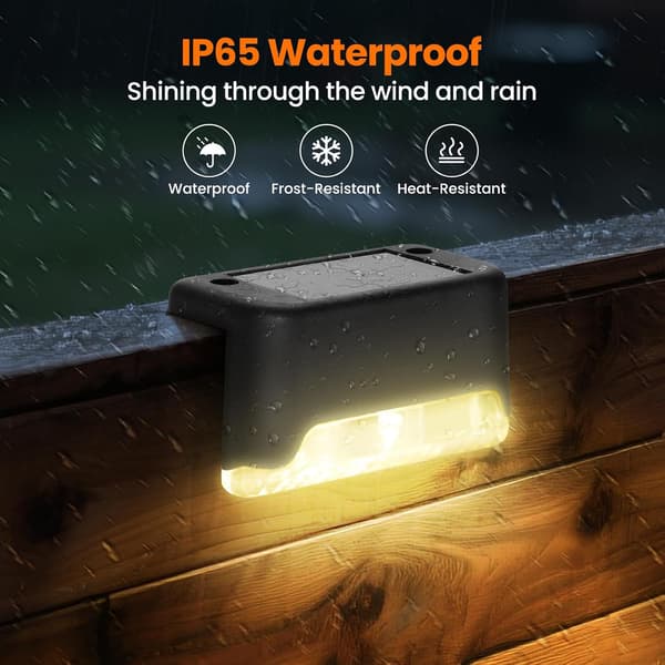 8-pakning Solar LED Utendørsbelysning Zwart 8-Pack - Solar