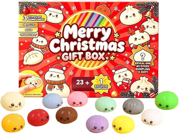 Jule Squishies Adventskalender 2026 Nedtelling for Voksne Christmas Squishies Advent