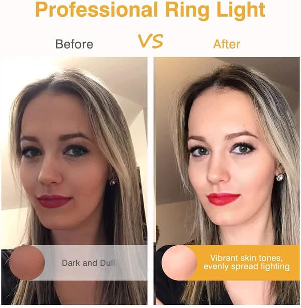 Clip Selfie Fill Light Blå 3 Tilstande til Bærbar Skærm Skrivebord Videoopkald Streaming