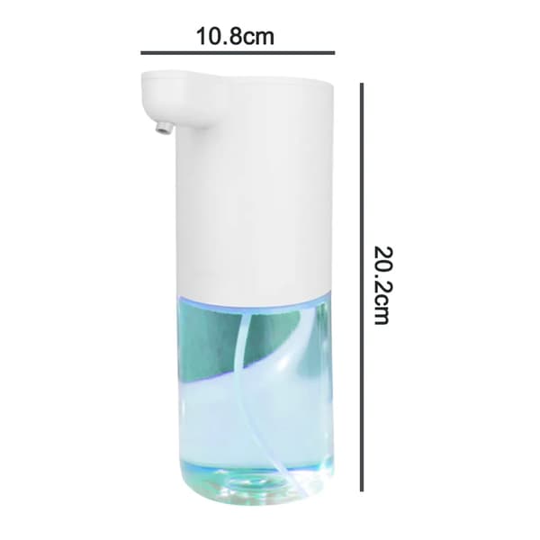 Automatisk skumtvåldispenser 350ml Beröringsfri USB-laddning IPX4 blå ABS PP