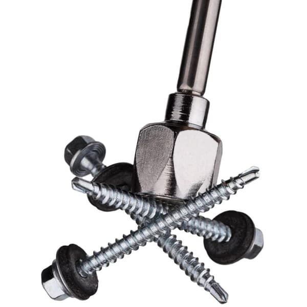 Teleskopisk magnetisk uppsamlingsstav, förlängs till ca 76 cm, ca 2 kg dragkraft, mjukt grepp för skruvar, muttrar, spikar