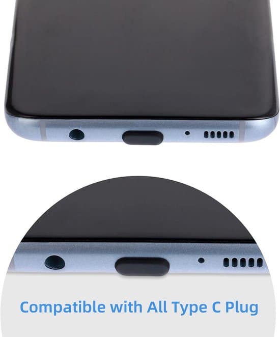 USB-C-pölysuojat - Type-C-pölysuojat - 20 kappaleen sarja USB-C Stofkapjes -
