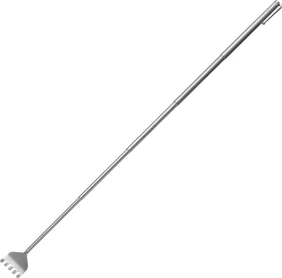 Utdragbar ryggkliare i rostfritt stål 50 cm