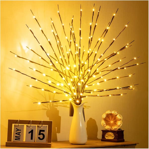 3-pack 30\" kvistlampor, USB-anslutna grenlampor, 60 LED-lampor, varmvit 3Pack 30"Twig Lights,