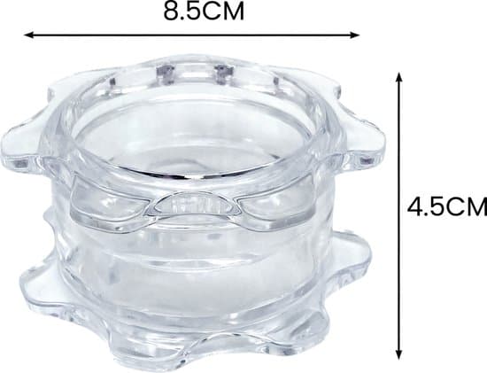 Transparent vitlöksskärare, manuell hackare, 4,5x8,5 cm