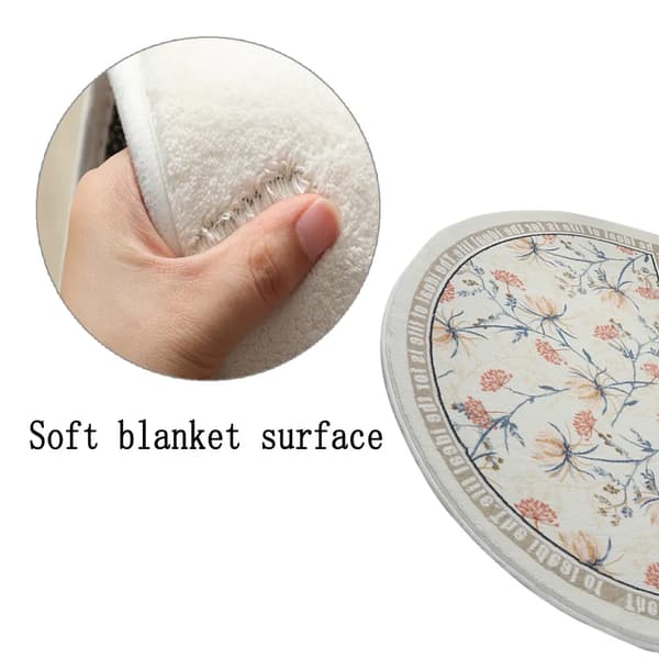 Skridsikker bademåtte vaskbar absorberende blød mikrofiber 50x80cm badekar