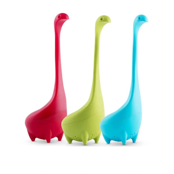 Tesil i silikon, 3-pack Animal Silicone Tea