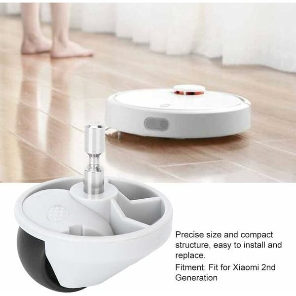 Robotdammsugare framhjulsmontering kompatibel med Xiaomi 2:a generationen Enkelt utbyte av länkhjul 1 st