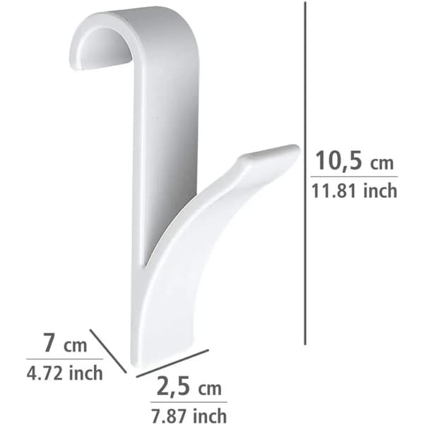 Runde Radiator Kroge 6-pak ABS Hvid Til Rør Dia Op Til 3 cm Håndklædeholder