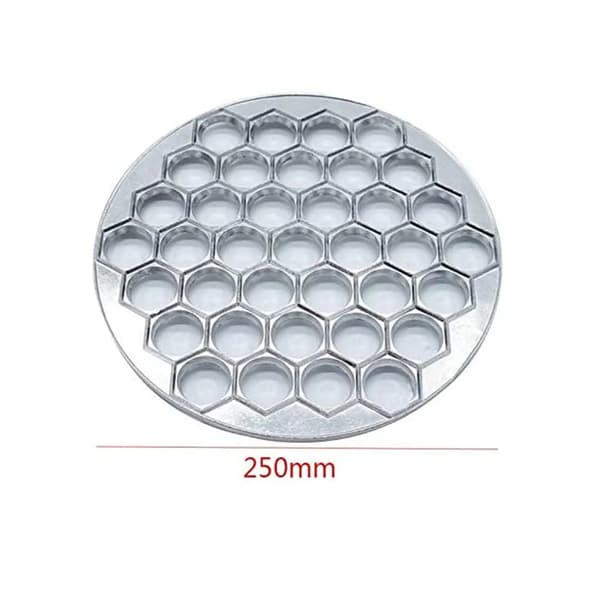 Dumplingform 37 huller aluminiumslegering 25x0,55 cm køkkenpresseværktøj