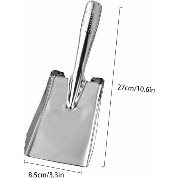 Trädgårdsspade i rostfritt stål 26,5x8,5 cm för omplantering, ogräsrensning, plantering 1 st