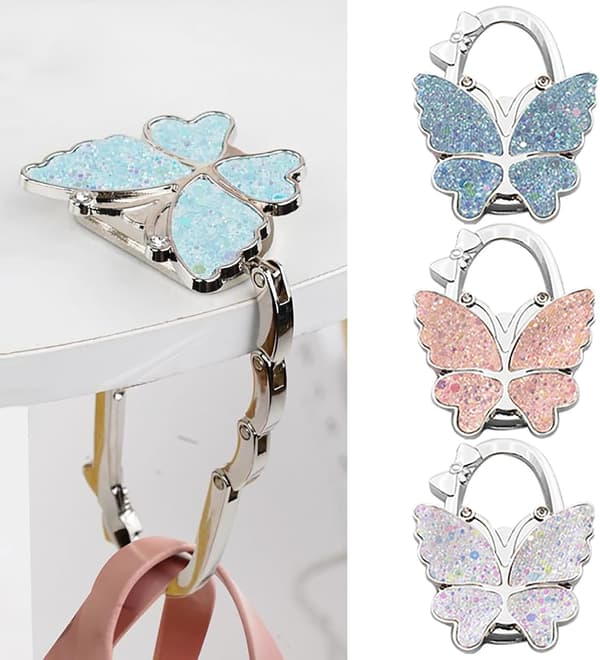 Vikbar väskkrok för bord, bärbar väskhängare PJY Foldable Purse
