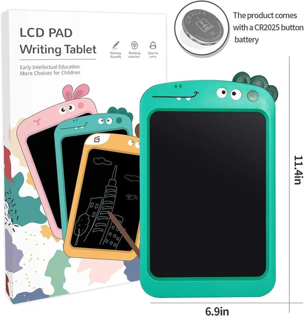 10,5 tuuman värillinen LCD-kirjoitustabletti dinosauruskuviolla 1 pcs