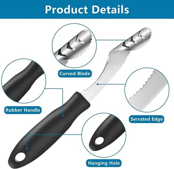 Peberfrugtudkerner i rustfrit stål, 2 stk. Stainless Pepper Corer