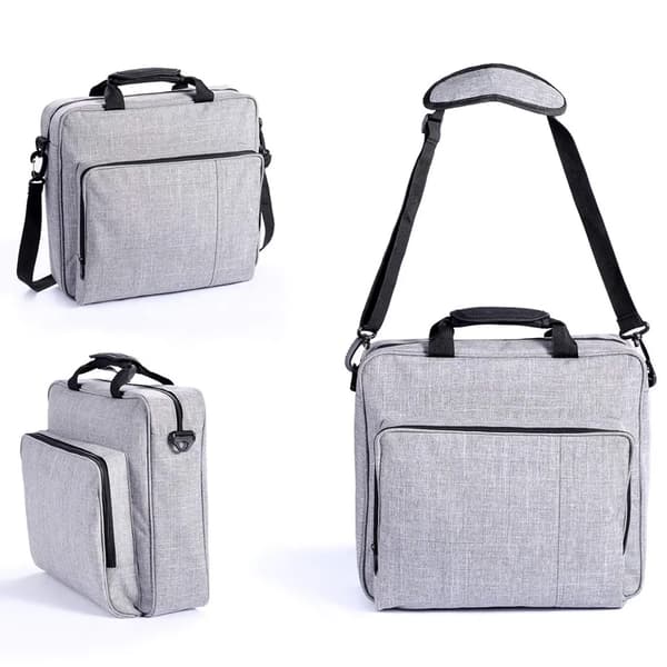 Konsoll Reise Crossbody Bag Grå Støtsikker Vanntett Bæreveske Oppbevaring