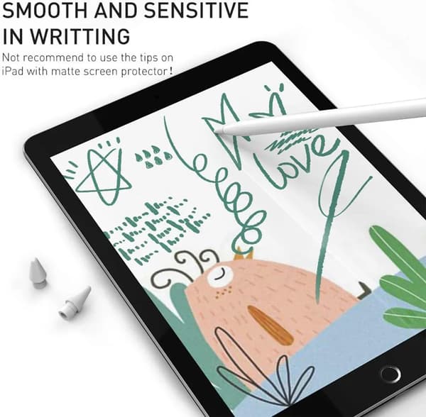 Magnetisk lock, laddningsadapter och spetsar ersättningstillbehörssats för Apple Pencil 1:a generationen