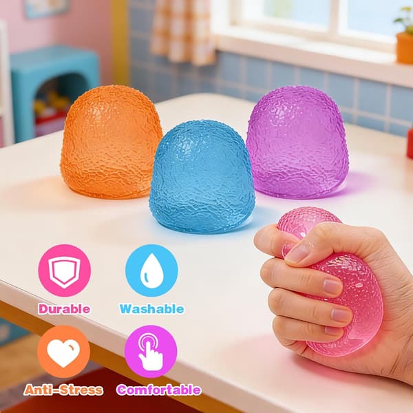 Stressbolde: Effektive redskaber til stresslindring og afslapning 3 Pacs Gumdrop