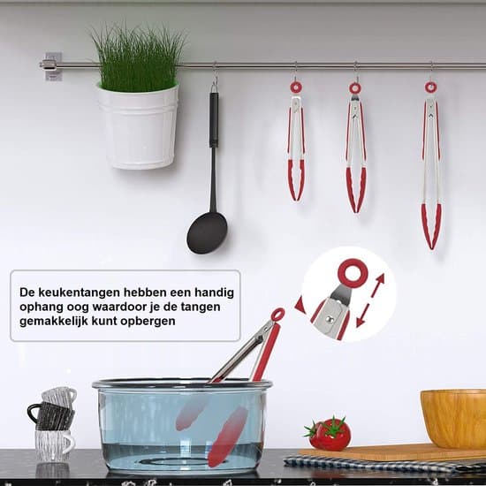 BBQ-tang sæt med 3 Kitchen4you BBQ accesoires