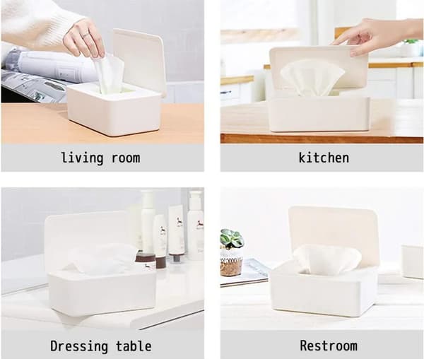 Våtservettbehållare Box Plast Våtservettlåda Näsdukslåda