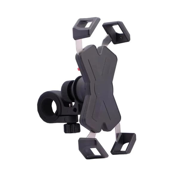 Cykeltelefonholder Rustfri Klemme 360 Roterbar til 4-7 Tommer Smartphones