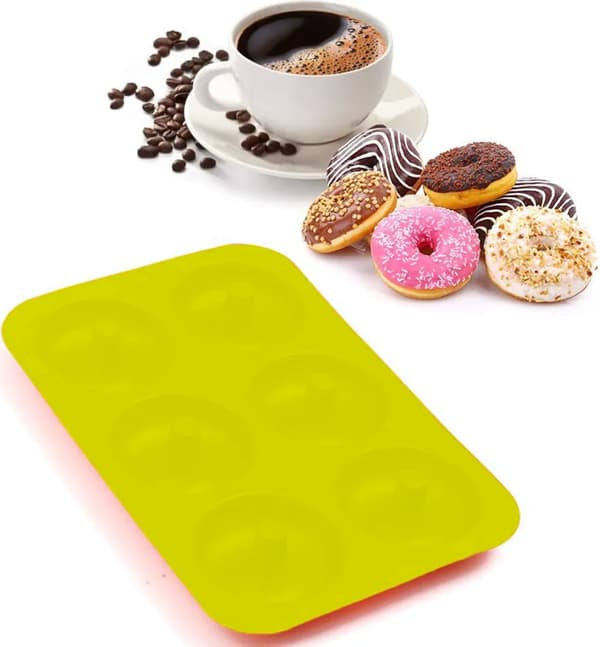Silikon Bakeformsett for Donuts, Essensielt Verktøy for å Lage Perfekte Donuts