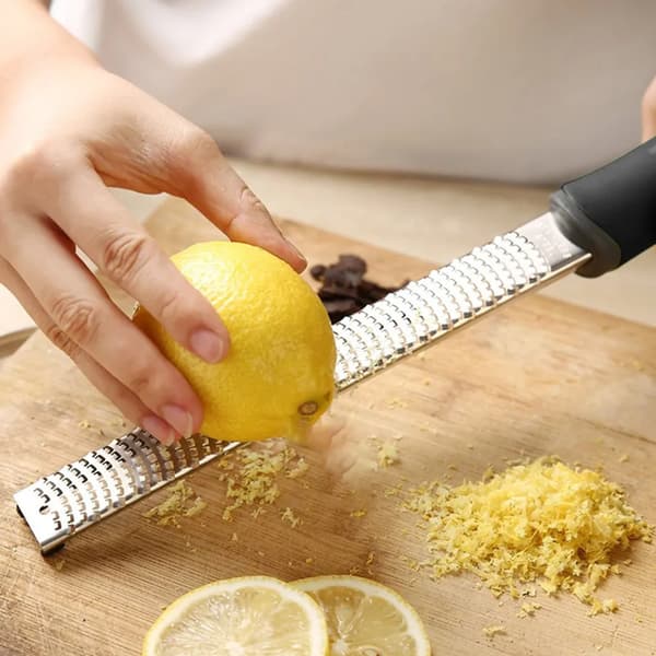 304 Rustfri Stål Zester Rivejern 1 stk 32,5 cm Hård Ost Citrus Ingefær Chokolade Køkken