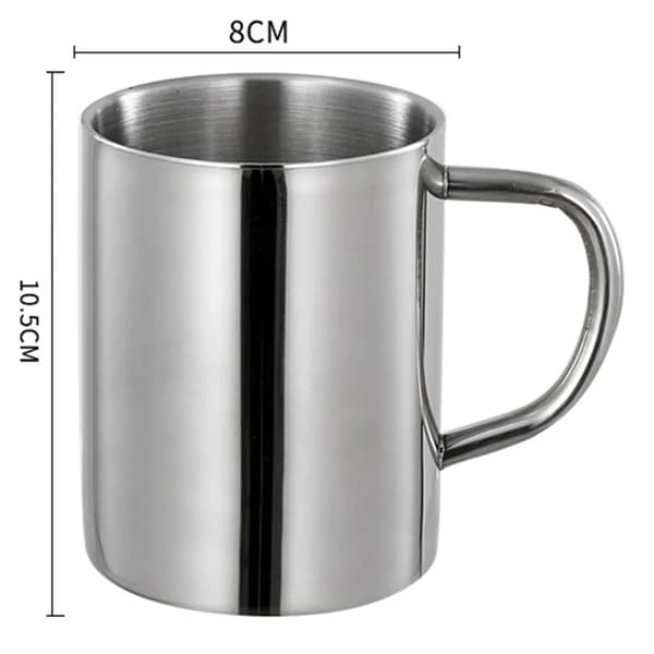 2 termomuggar i rostfritt stål (440 ml utan lock)