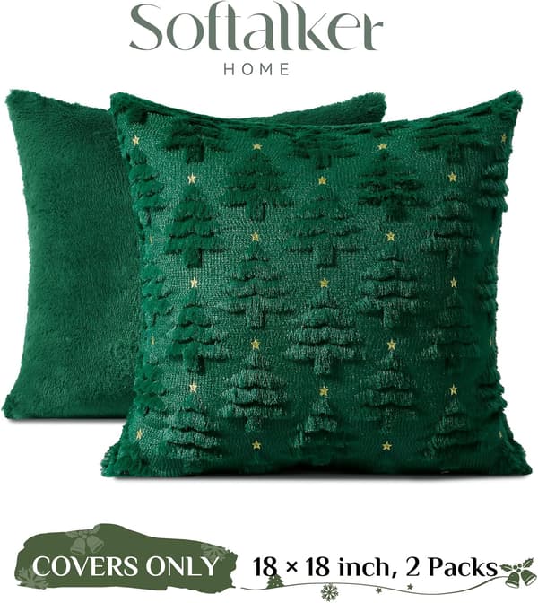 Softalker Julgranskuddfodral 18x18, set om 2, gröna Set of 2