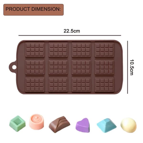 Silikone energibar chokoladeform non-stick 22,5x10,5x0,5cm 1 stk