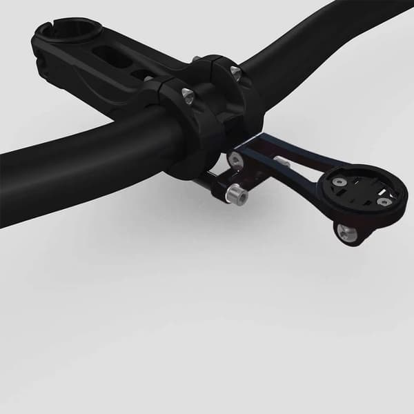 Cykelstyr Computer Lysbeslag 1 stk Sort Legering Kompatibel med Cykelcomputere
