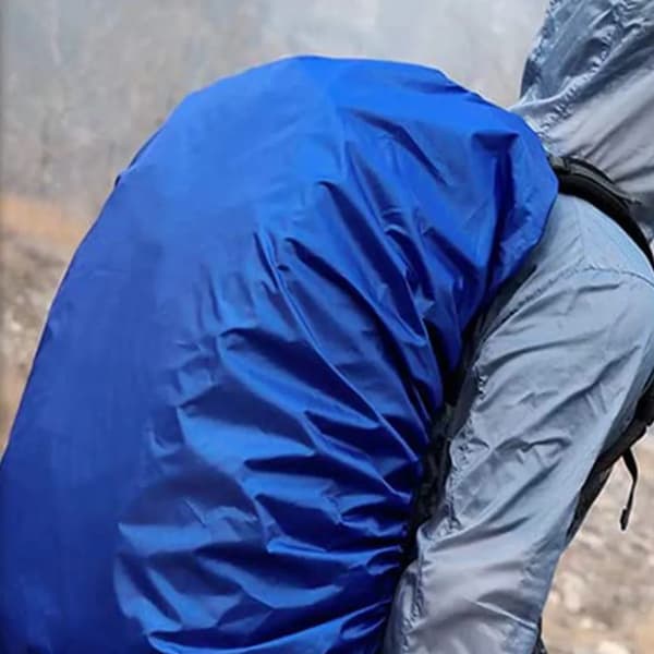 Ryggsäcksregnskydd 2-pack 45L Vandring Camping Cykling Justerbara remmar Vikbara