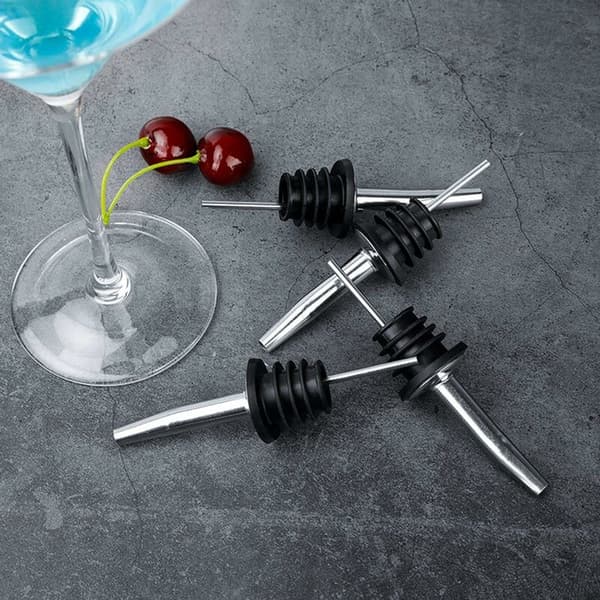 Vinpourer i rustfritt stål, 4 stk 4 pcs
