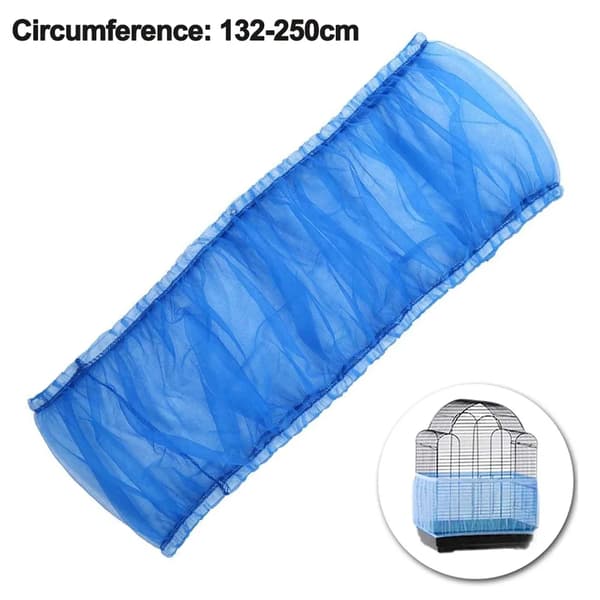 Fågelskydd Fröfångare Skärm Nylon Mesh Andningsbar Elastisk Passform 132-250cm 33cm