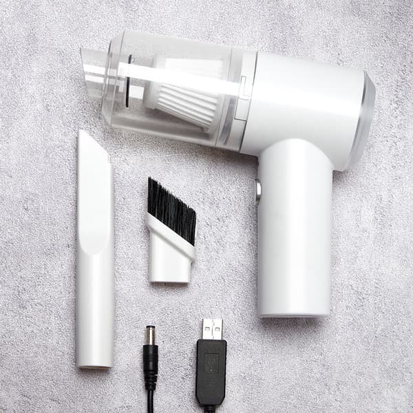 Mini Sladdlös Bil Dammsugare Vit 120W 6000Pa LED 1st