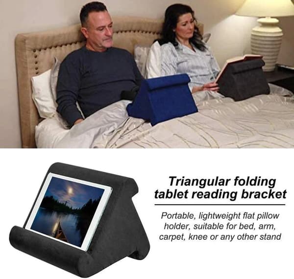 Blød tabletpudestativ Multi-vinkel blød pudeholder til iPad Telefonholder E-læser Smartphones Tablet Sofa Digital Boglæser Bøger og Magasiner