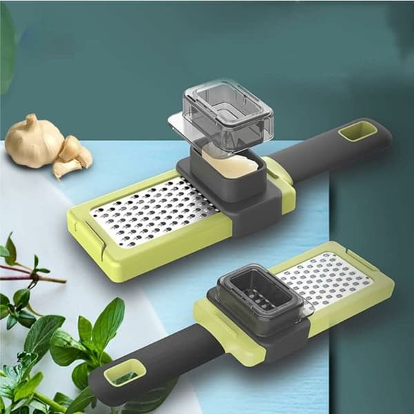 Vitlökspress Grön Cirka 20,5 cm ABS Rostfritt Stål 1 st