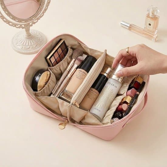 Luksus makeuptaske, sort, rejsearrangør med flere rum, kosmetiktaske, PU-læder Consumerce® Luxe Makeup