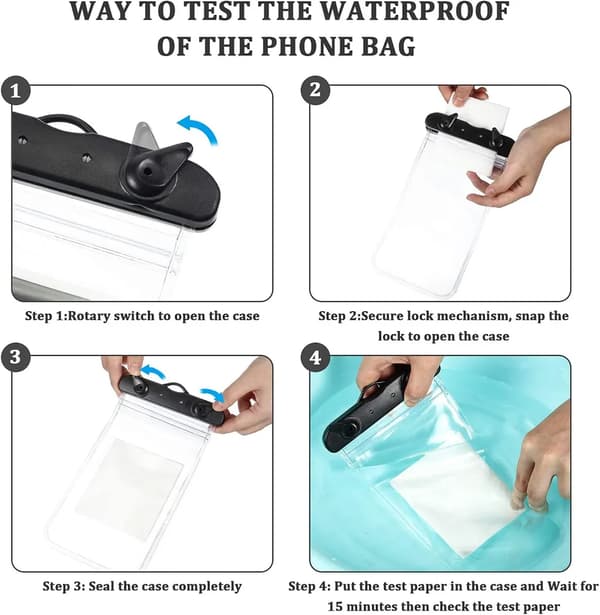 6,7-tommer vandtæt telefonpose IPX8 Waterproof Phone