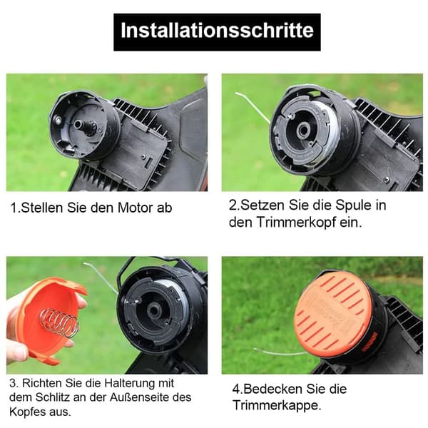 3/4/6 kpl vaihtosiimaa BLACK + DECKER AF-100 -trimmeriin