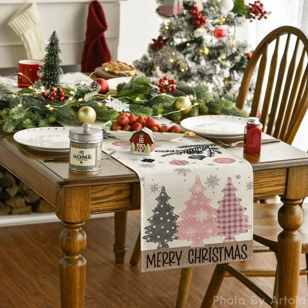 Furu God Jul Bordløper Hjemmefest Dekor 13x72 Tommer Artoid Mode Pine