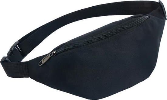Sort Fanny Pack Taljetaske 28x14x8cm Udendørs