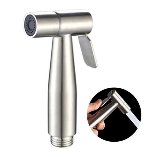 304 Børstet rustfritt stål bidet sprøytepistol ringdyser padlekontroll håndholdt skylling 1 stk