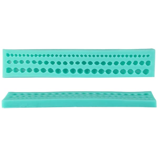 Silikone Reb Perle Dekoration Form 1 stk Grøn 23x4.2x1.3cm Fondant Chokolade