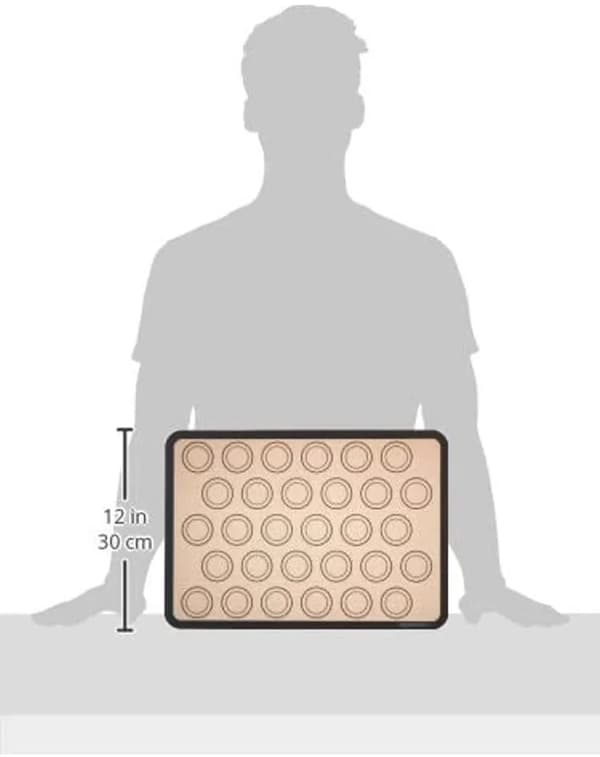 Silikone Macaron Bagemåtte, 2-pak