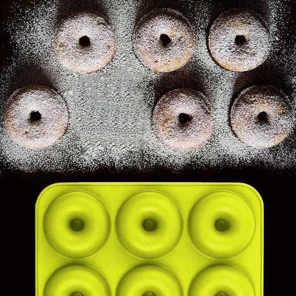 Silikon Bakeformsett for Donuts, Essensielt Verktøy for å Lage Perfekte Donuts