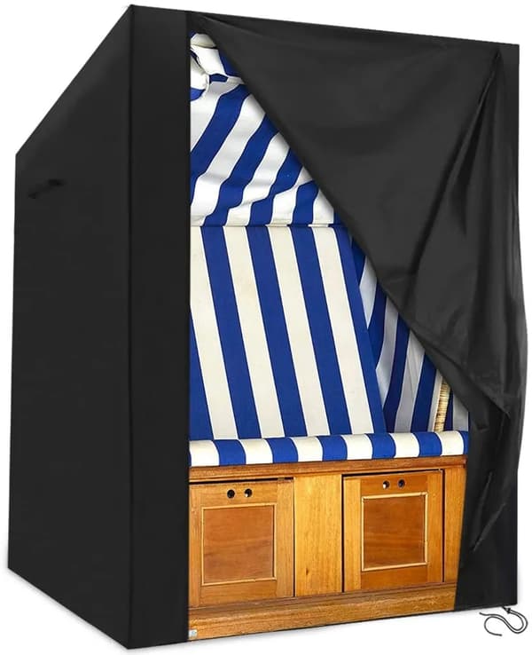 420D Strandstolsöverdrag Vattentätt 135x105x175/140 cm Vinter Utomhusmöbler